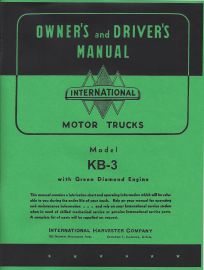 Owner's & Driver's Manual for International KB-3 Truck