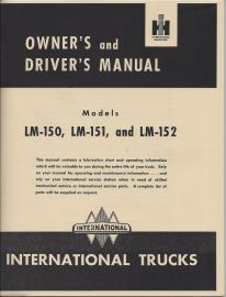 Owner's Manual for International LM-150, LM-151 & LM-152 Metro Series Truck