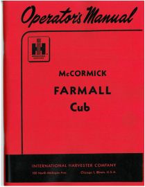 Operator's Manual for 1947-54 Cub Tractor