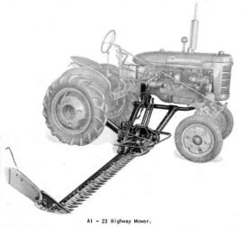 AI-23 McCormick Highway Mower Operator's Manual with 5, 6, and 7 ft. cut, used with International A