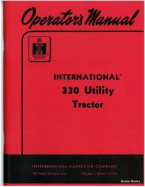 Operators Manual for International 330 Utility Tractor