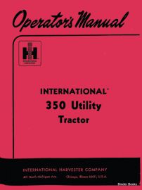 Operators Manual for International 350 Utility Tractor