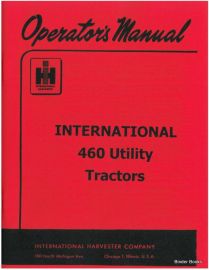 Operators Manual for International 460 Utility Tractor