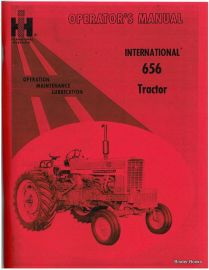 Operators Manual for International 656 Tractor