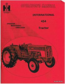 Operators Manual for International 454 Tractor