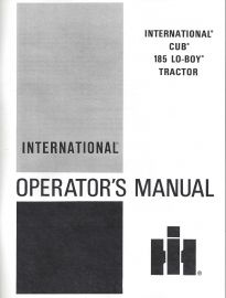 Operator's Manual for International Cub 185 Lo-Boy Tractor