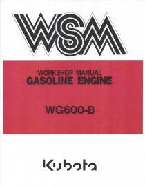 Kubota 3 Cylinder Gas Engine Service Manual for Model WG600-B