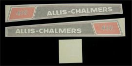 Allis Chalmers Model 410 Restoration Decal Set - Vinyl