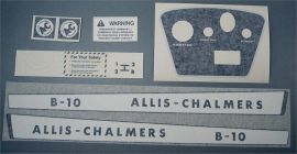 Allis Chalmers Early Model B-10 Restoration Decal Set - Vinyl