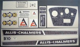 Allis Chalmers Model B-10 Restoration Decal Set - Vinyl