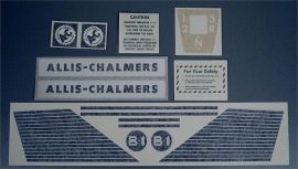 Allis Chalmers Model B-1 Restoration Decal Set - Vinyl