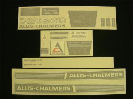 Allis Chalmers Model B-210 Restoration Decal Set - Vinyl