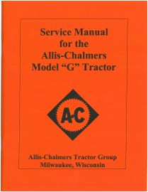 Service Manual for Allis-Chalmers Model G Tractor