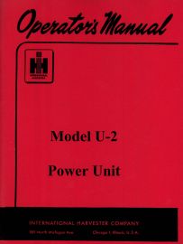 Operators Manual for International Model U-2 Power Unit