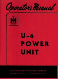 Operators Manual for Model U-6 Power Unit