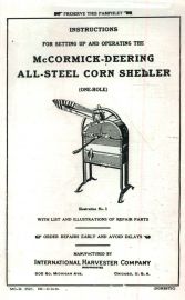 Instructions for McCormick-Deering All-Steel One Hole Corn Sheller