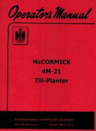 Operators Manual for McCormick 4M-21 Two-Row Till-Planter