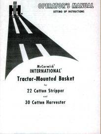 Operators Manual for McCormick International Tractor Mounted Basket