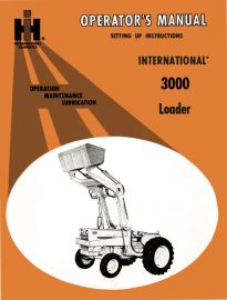 Operators Manual for International 3000 Loader