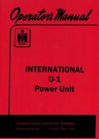 Operators Manual for International Model U-1 Power Unit