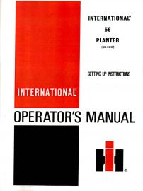 Operators Manual for International No. 56 Six-Row Planter