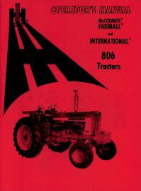 Operators Manual for McCormick Farmall & International 806 Tractor