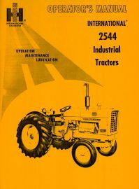 Operators Manual for International 2544 Industrial Tractor