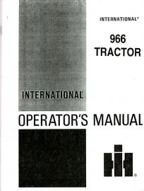 Operators Manual For International 966 Tractor