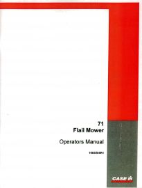 Operators Manual for No. 71 International Flail Mower