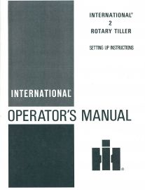 Operators Manual for International Model 2 Rear Mounted Rotary Tiller