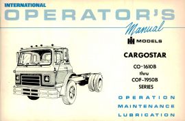 Operator's Manual for 1974-76 International Cargostar Truck