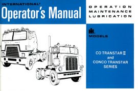 Operator's Manual for 1975 IH CO-Transtar II and Conco Transtar Series Truck