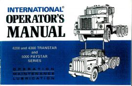 Operator's Manual for 1976 IH 4200, 4300 Transtar & 5000 Paystar Truck