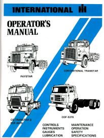 Operator's Manual for 1976-77 IH Co-Transtar II, Paystar & Conventional Transtar Truck