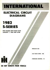 Electrical Circuit Diagrams for 1982 IH S Series Reg Cab, FBC Flat Back Cowl & FC Forward Control