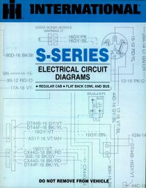 Electrical Circuit Diagrams for 1983 IH S Series Regular Cab, Flat Back Cowl & Bus
