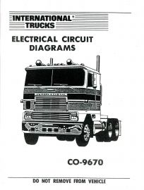 Electrical Circuit Diagrams for 1986-87 IH International CO-9670 Truck