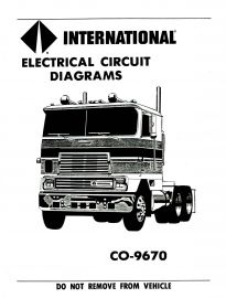 Electrical Diagrams for 1987 IH International CO-9670 Truck