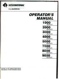 Operator's Manual for 1989 International S-Series Truck
