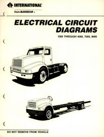 Electrical Circuit Diagrams for 1989-1990 IH International 1000 thru 4000,  7000, 8000 Series Truck