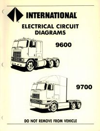 Electrical Circuit Diagrams for 1989-90 International 9600, 9700 Trucks
