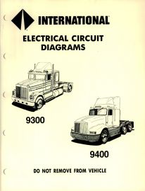 Electrical Circuit Diagrams for 1990 IH International 9300, 9400 Truck
