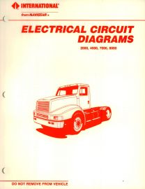 Electrical Circuit Diagrams for 1991 IH International 2000, 4000, 7000, 8000 Truck