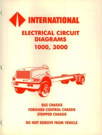 Electrical Circuit Diagrams for 1991 International 1000, 3000 Bus, Forward Control, Stripped Chassis