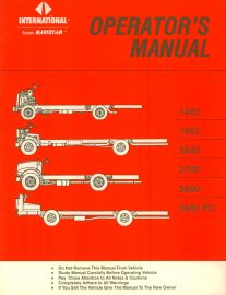 Operator's Manual for 1991 International 1462, 1652, 3600, 3700, 3800, 3900 FC Bus Chassis