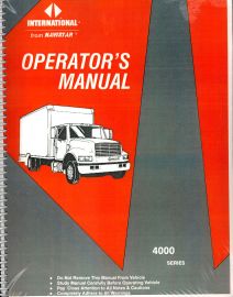 Operator's Manual for 1992 International 4000 Series Medium Duty Truck