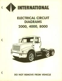 Electrical Circuit Diagrams for 1992 IH International 2000, 4000, 8000 Truck