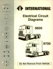 Electrical Circuit Diagrams for 1992 International COE 9600, 9700 Trucks