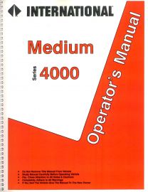 Operator's Manual for 1993 International 4000 Series Medium Duty Truck
