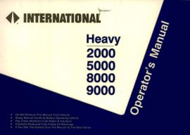 Operator's Manual for 1994 International 2000, 5000, 8000, 9000 CON and 9000 COE Truck